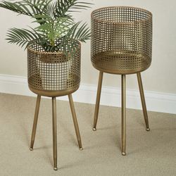 Foster Planters Gold Set of Two