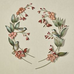 Song Birds Wall Art Multi Warm Set of Two