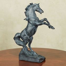 Raring to Go Horse Table Sculpture Antique Black