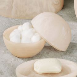 Luna Covered Jar Pale Pink