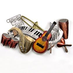 Salsa Bailar Wall Sculpture Multi Metallic