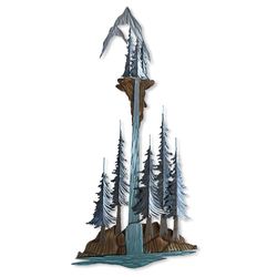 Waterfall Wall Sculpture Multi Metallic