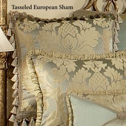 Duchess Tasseled Sham Seafoam European