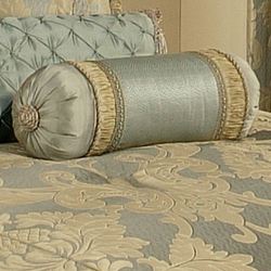 Duchess Tufted Pillow Seafoam Neckroll