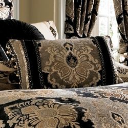 Bradshaw Black Tailored Pillow Rectangle