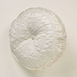 Symphony Quilted Pillow Pearl Round