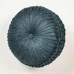 Casanova Tufted Pillow Dark Teal Round