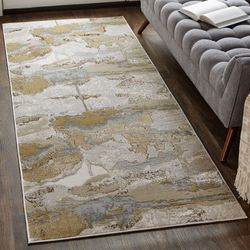 Carine Aura Rug Runner Gold 210 x 710
