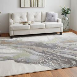 Clio Rectangle Rug Celadon