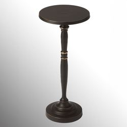 Beicher Street Pedestal Table Black