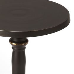 Beicher Street Pedestal Table Black