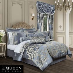 Dicaprio Comforter Set Powder Blue