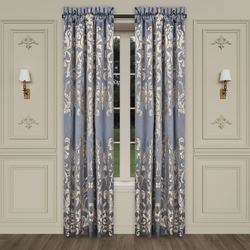 Dicaprio Wide Tailored Curtain Pair Powder Blue