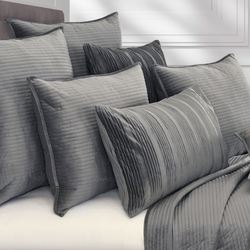 Townsend Quilt Set Charcoal