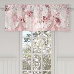 Bungalow Tie Up Valance Pink 72 x 18