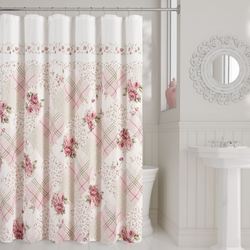 Bungalow Shower Curtain Pink 72 x 70