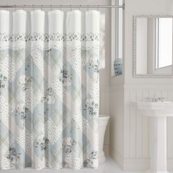Bungalow Shower Curtain Spa 72 x 70