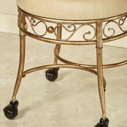 Madden Cushioned Vanity Stool Golden Bronze