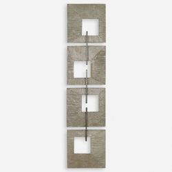Linked Wall Art Panel Multi Metallic