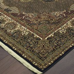 Ledger Rectangle Rug Black