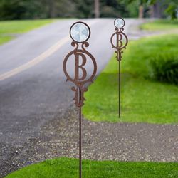Pathways Monogram Reflective Driveway Marker Stakes Set of Two
