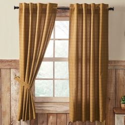 Connell Tailored Curtain Pair Multi Warm 72 x 63