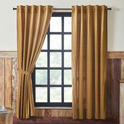 Connell Tailored Curtain Pair Multi Warm 80 x 84
