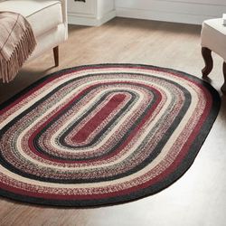 Connell Oval Rug Dark Red 4 x 6 Oval