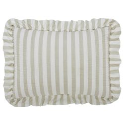 Finders Keepers Ruffled Flanged Sham Khaki