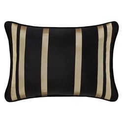 Calvari II Piped Rectangle Pillow Black