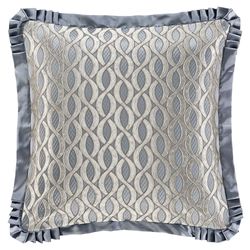 Barocco Flanged European Sham Sterling Blue