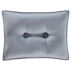 Barocco Tufted Rectangle Pillow Sterling Blue
