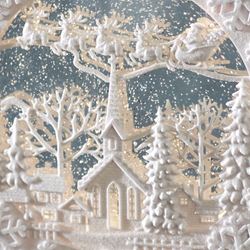 Church Scene LED Water Globe White