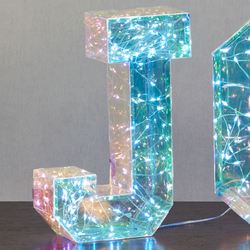 Joy Hologram LED Tabletop Accents Clear Three Piece Set