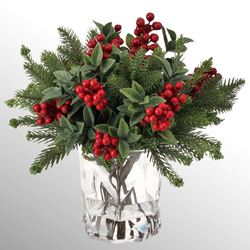 Berry and Pine Arrangement Red/Green