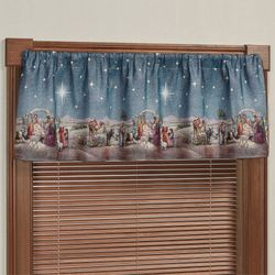 Midnight Clear Valance Multi Jewel 72 x 18