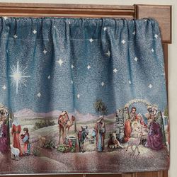 Midnight Clear Valance Multi Jewel 72 x 18