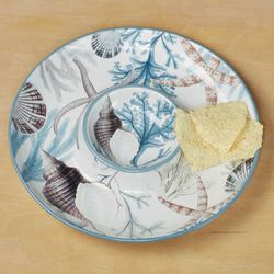 Beyond the Shore Chip and Dip Server Tray Multi Earth