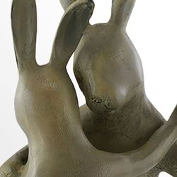 First Dance Bunny Garden Sculpture Taupe