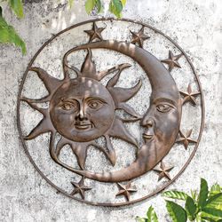 Celestial Splendor Wall Art Sculpture Rustic Brown