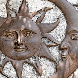 Celestial Splendor Wall Art Sculpture Rustic Brown