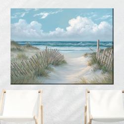 Coastal Morning Canvas Wall Art Multi Cool