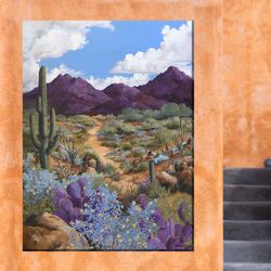 Purple Majesty Canvas Wall Art