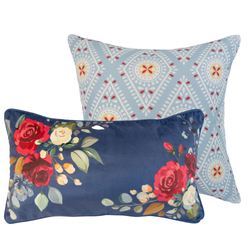 Prairie Decorative Pillows Blue Set of Two