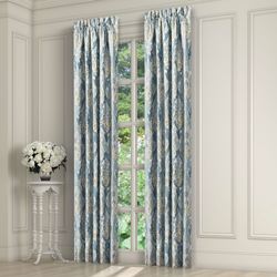 Celtic Wide Tailored Curtain Pair Blue