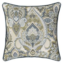Avellino Jacquard Pillow Blue 20 Square