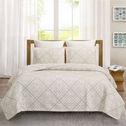 Leaves Mini Coverlet Set Natural