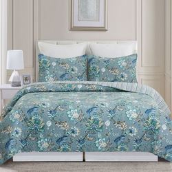 Morrison Mini Quilt Set Slate Blue