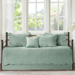 Tuscany Daybed Cover Bed Set Seafoam Six Piece Set