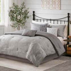 Walter Comforter Bed Set Gray